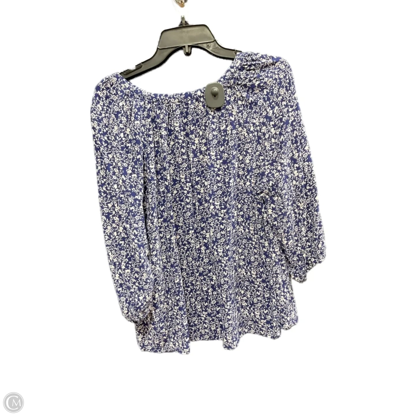 Top 3/4 Sleeve By Jones And Co In Floral Print, Size: 1x