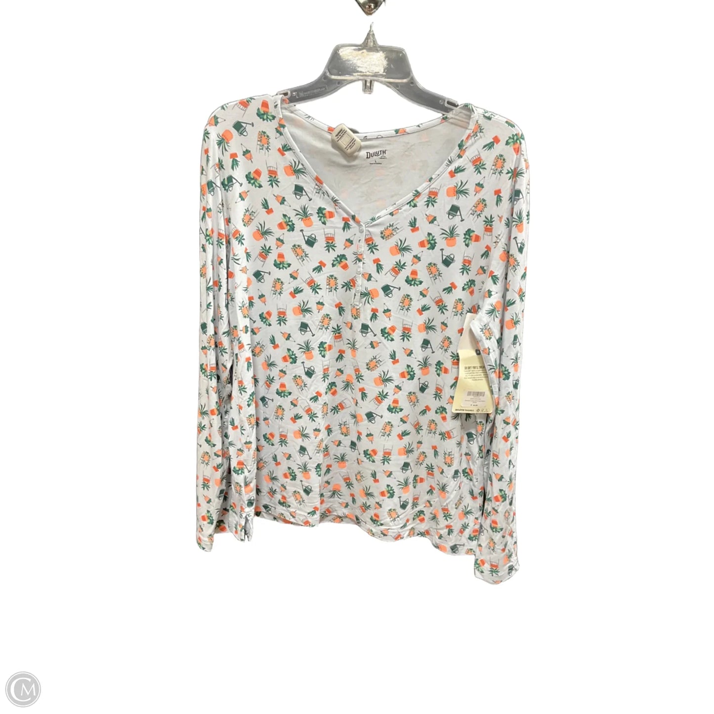 Top Long Sleeve By Duluth Trading In Blue, Size: L