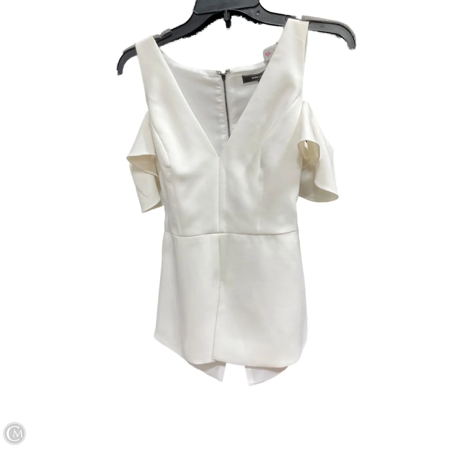 Top Sleeveless By Bcbgmaxazria In White, Size: S