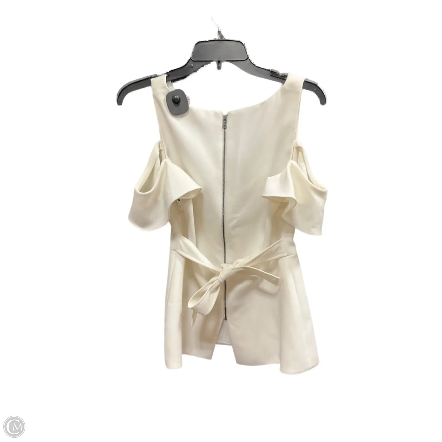 Top Sleeveless By Bcbgmaxazria In White, Size: S