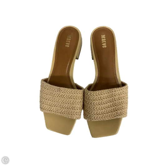 Sandals Flats By Maeve In Tan, Size: 7.5