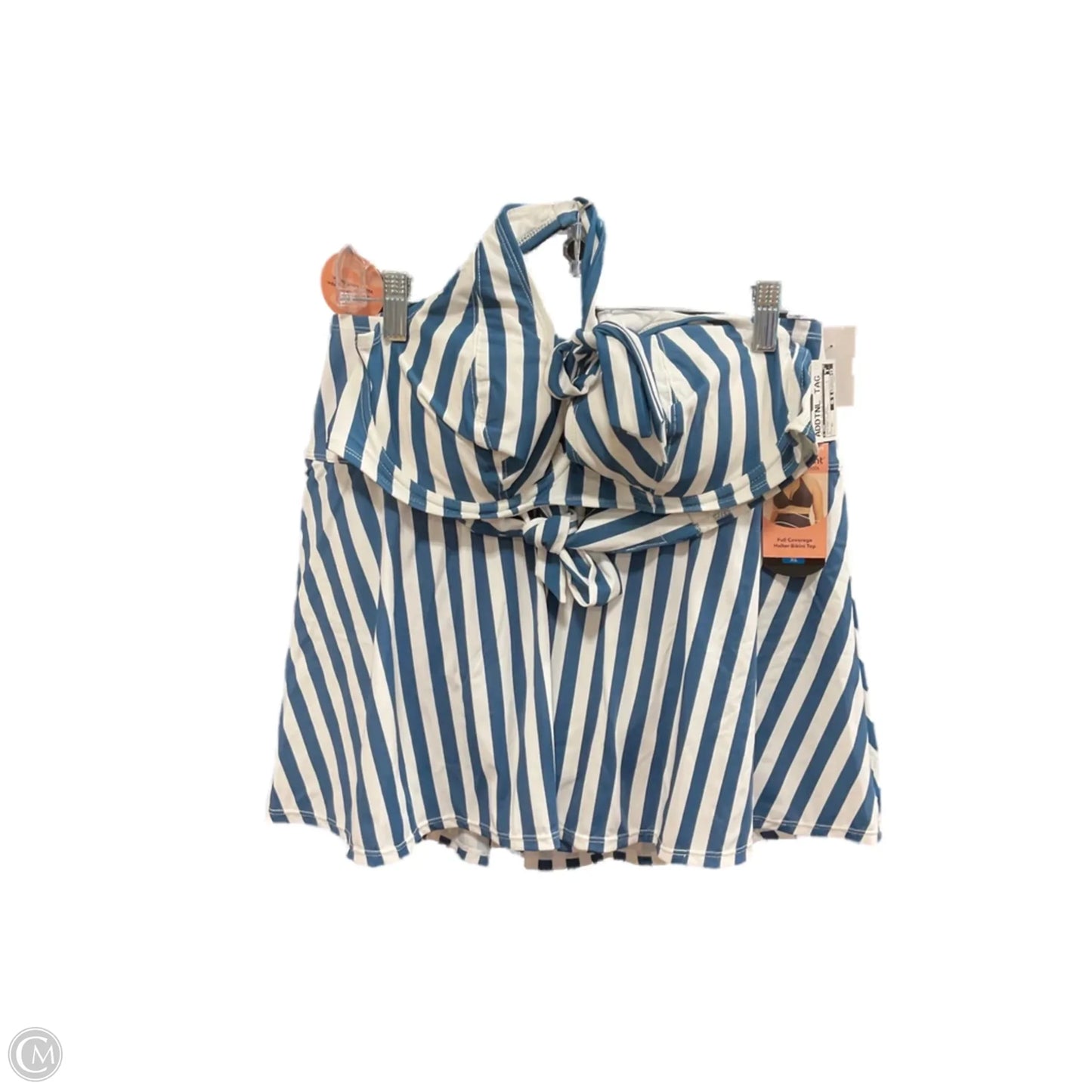 Swimsuit 2pc By Cmf In Striped Pattern, Size: Xl