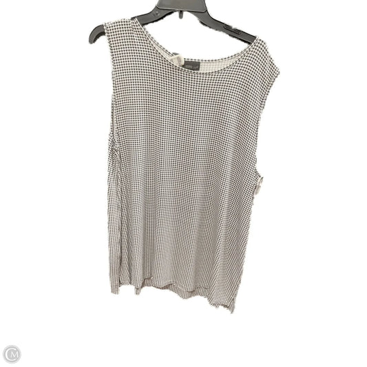 Top Sleeveless By J. Jill In Black & White, Size: Xl