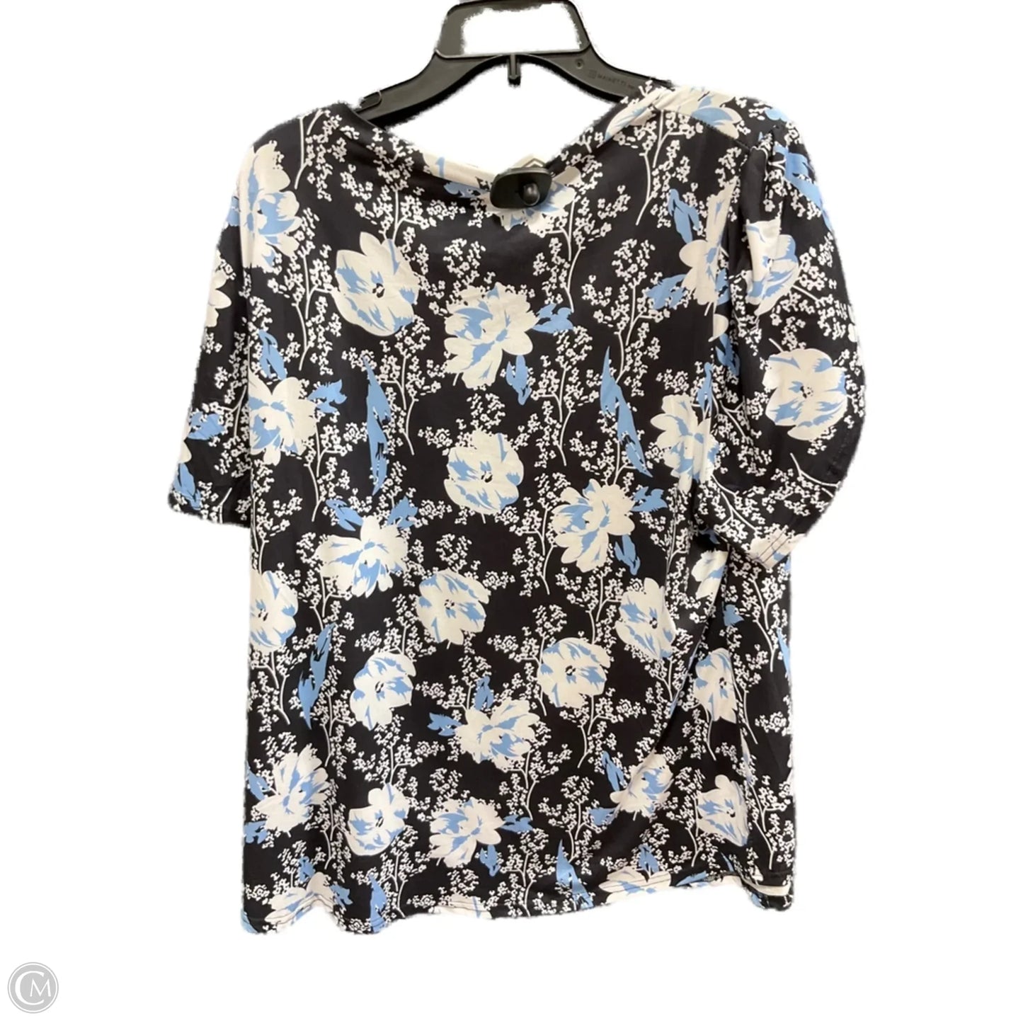Top Short Sleeve By Cmf In Floral Print, Size: Xxl