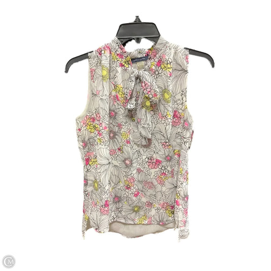 Top Sleeveless By Tommy Hilfiger In Floral Print, Size: S