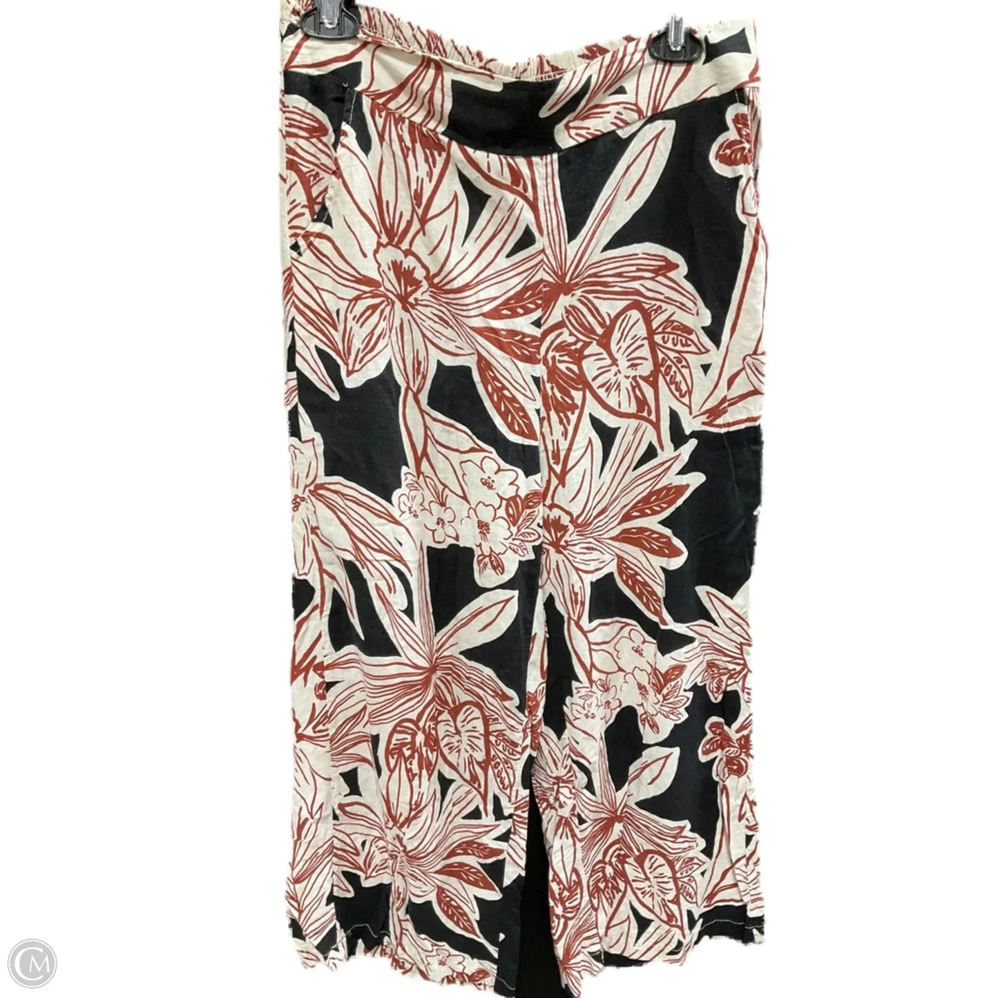 Pants Linen By Rachel Zoe In Black & Brown, Size: M