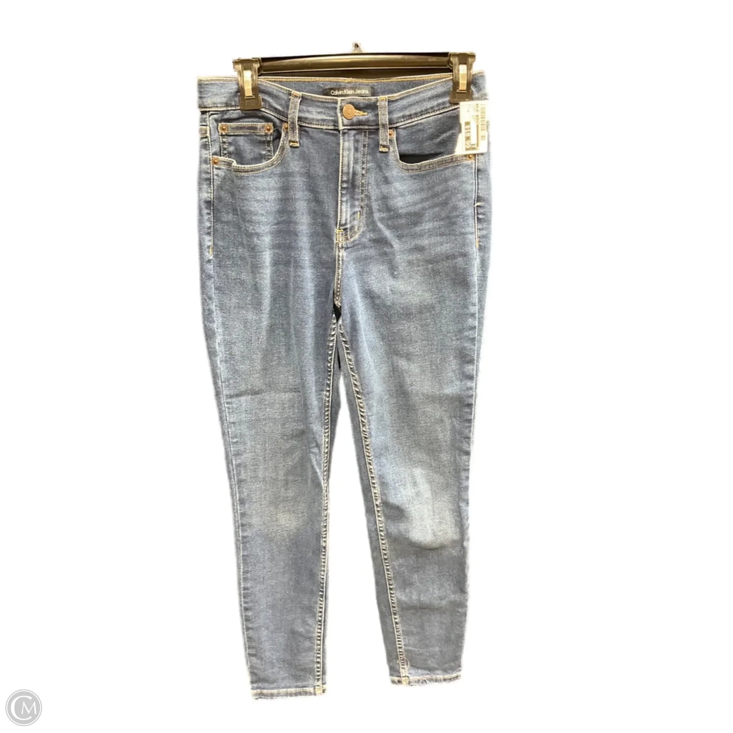 Jeans Skinny By Calvin Klein In Blue Denim, Size: 6