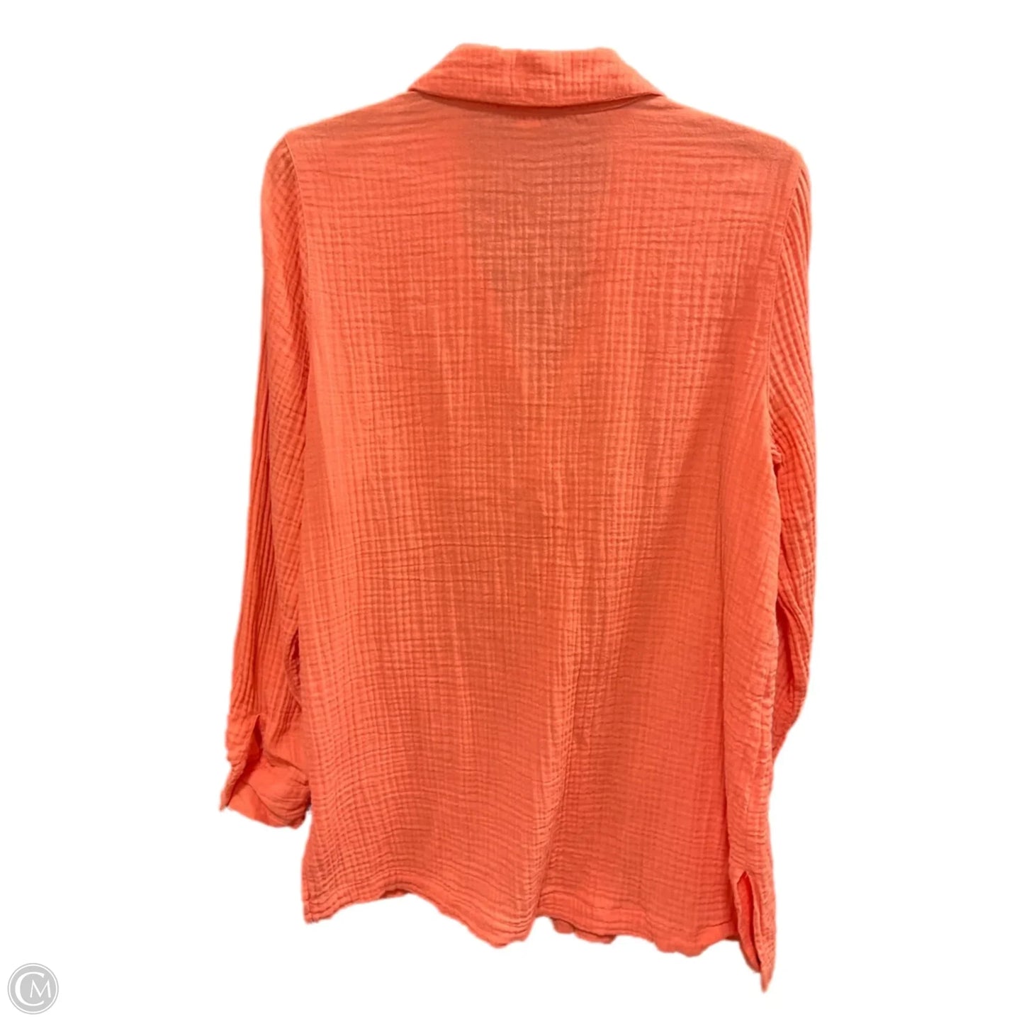 Blouse Long Sleeve By Belle By Kim Gravel In Orange, Size: Xs