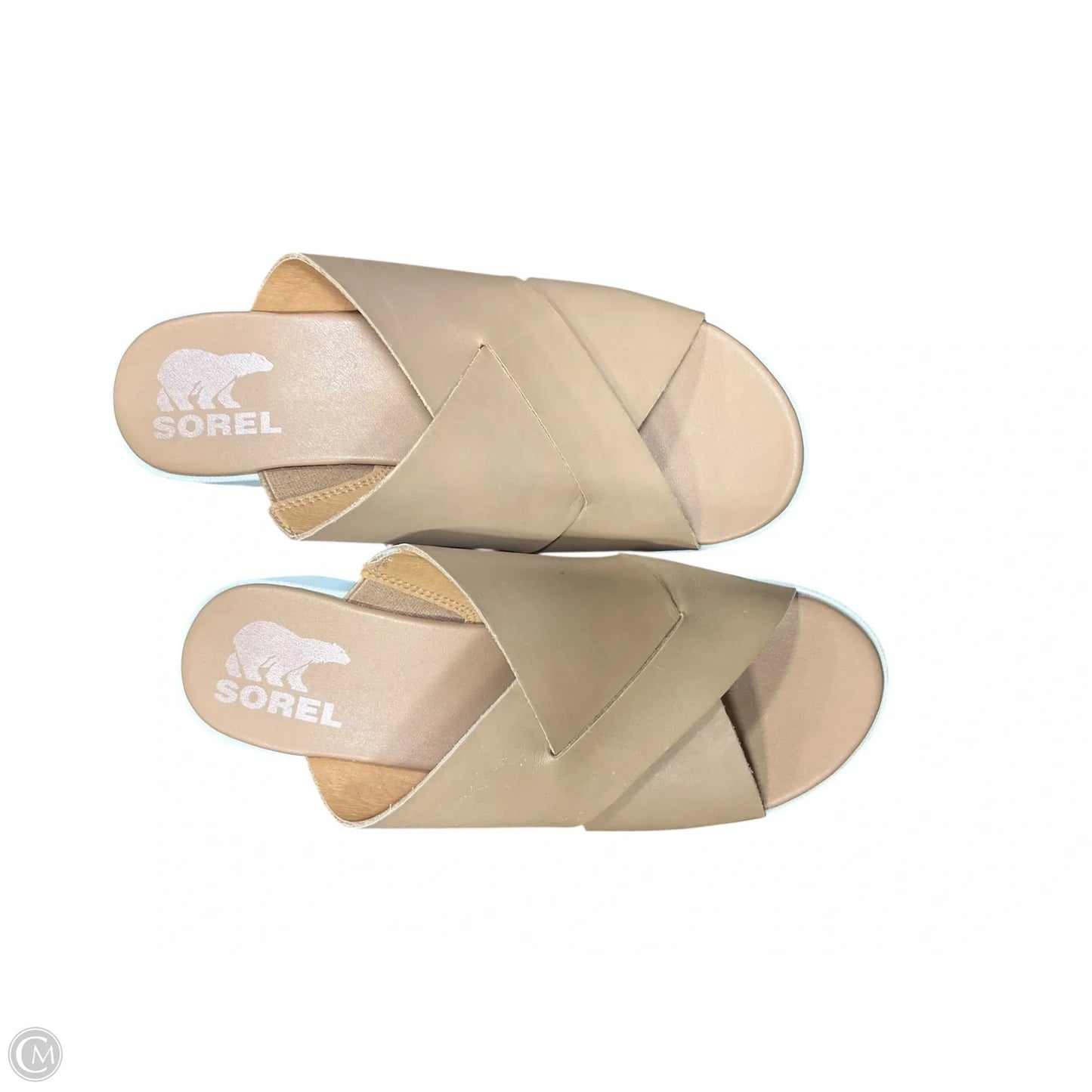 Sandals Heels Platform By Sorel In Tan, Size: 6