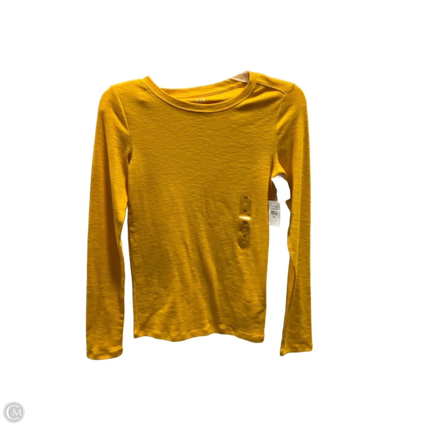 Top Long Sleeve By Gap In Yellow, Size: Xs