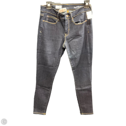 Jeans Skinny By Gap In Blue Denim, Size: 6