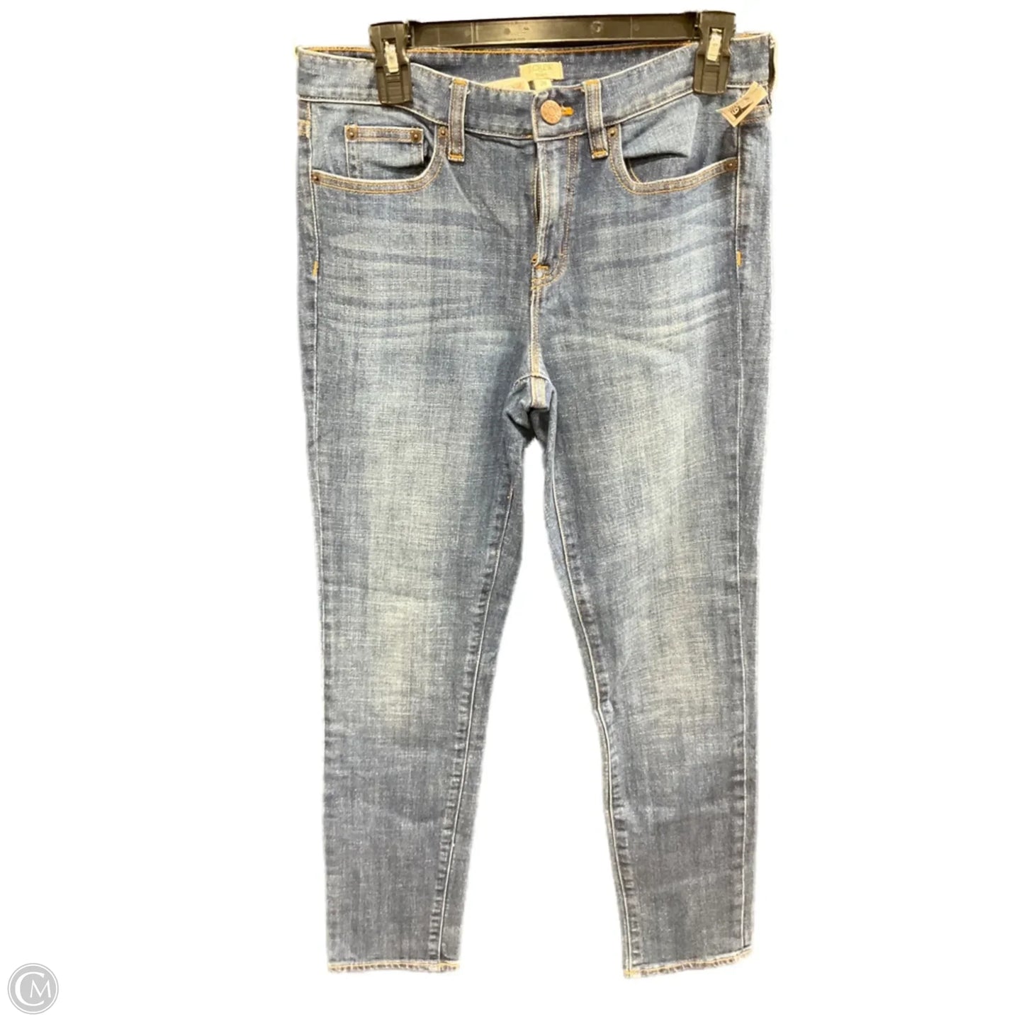 Jeans Skinny By J. Crew In Blue Denim, Size: 6