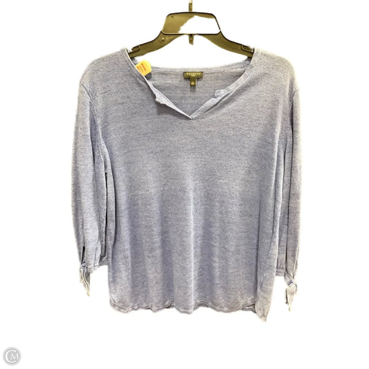 Top Short Sleeve By Talbots In Blue, Size: Lp