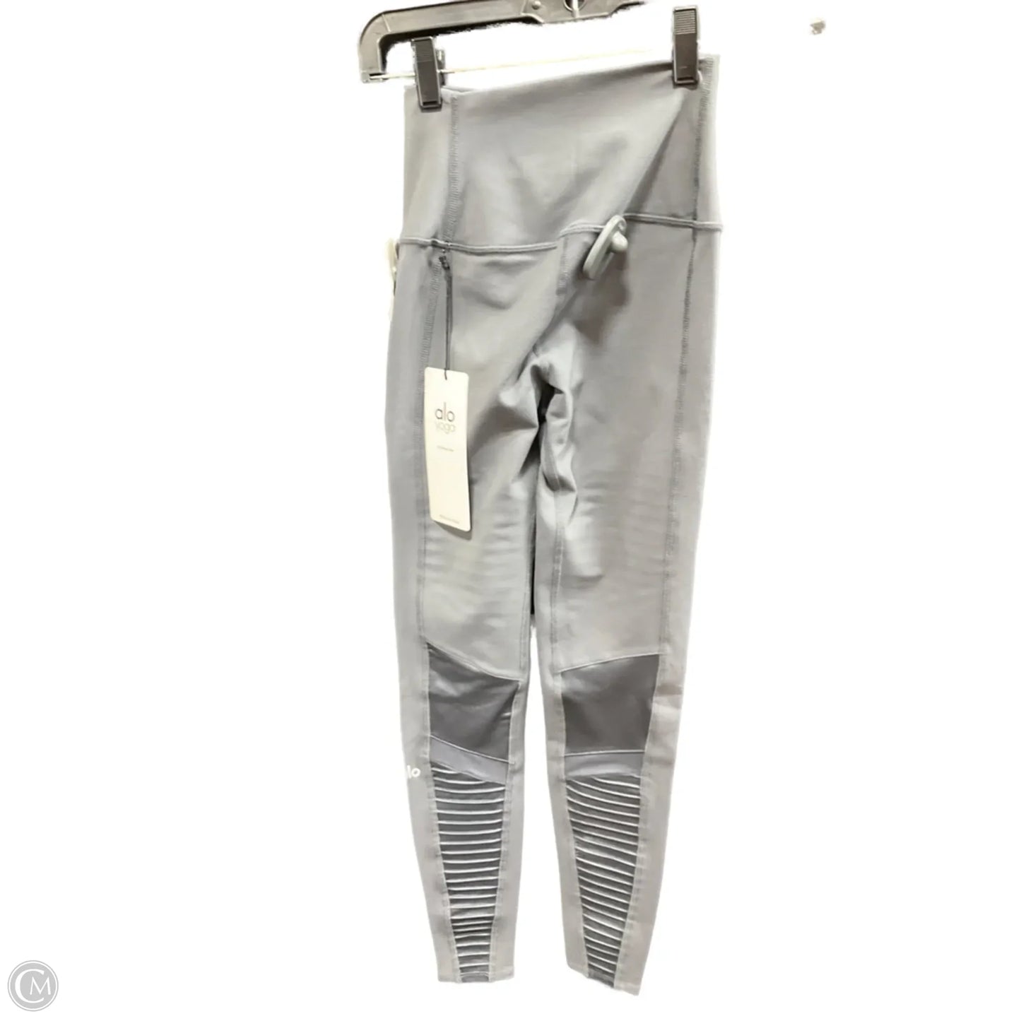 Athletic Leggings By Alo In Grey, Size: Xxs