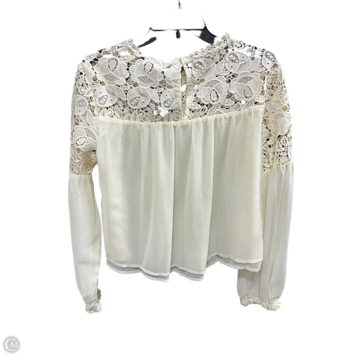 Top Long Sleeve By Strut & Bolt In Cream, Size: M
