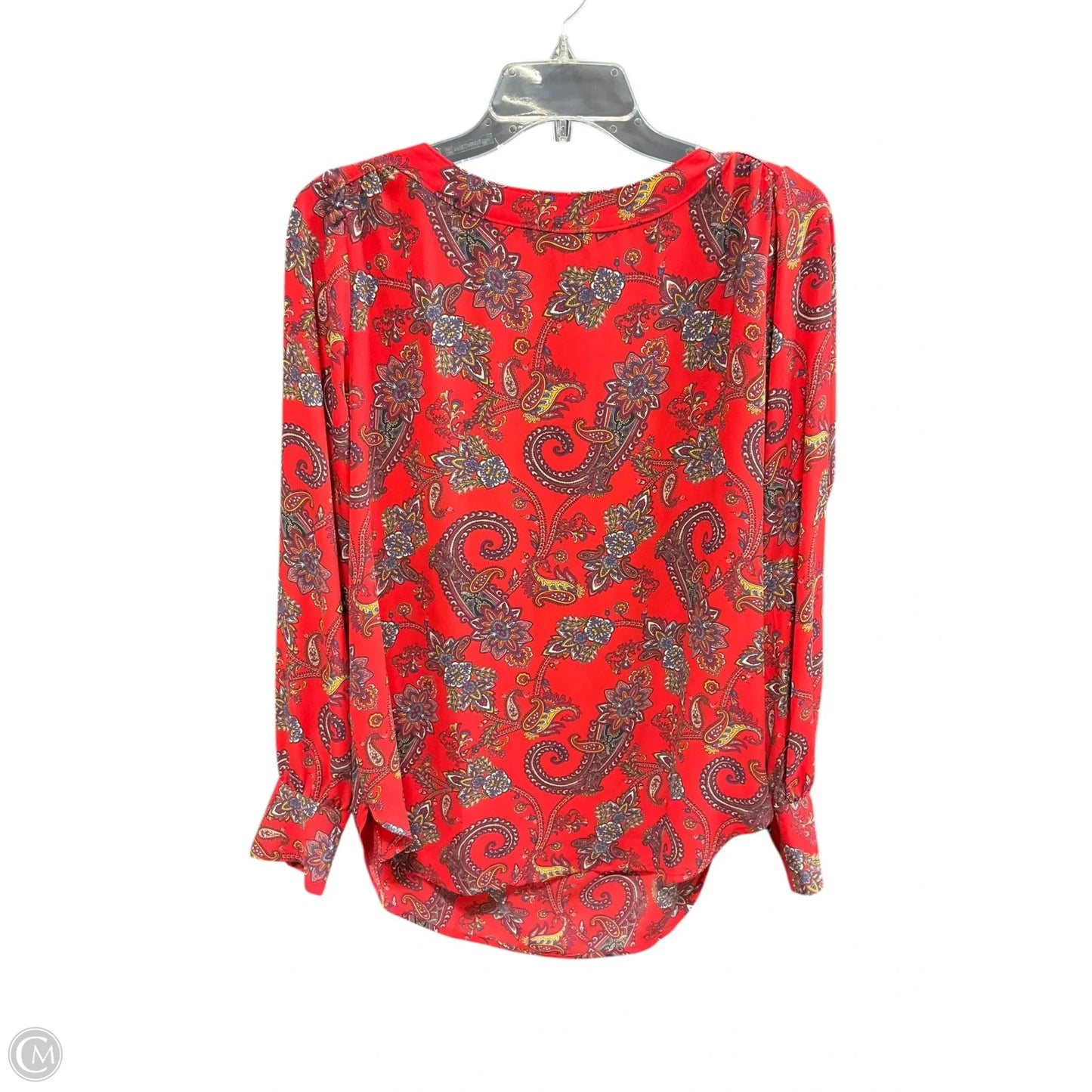 Top Long Sleeve By Loft In Red, Size: S