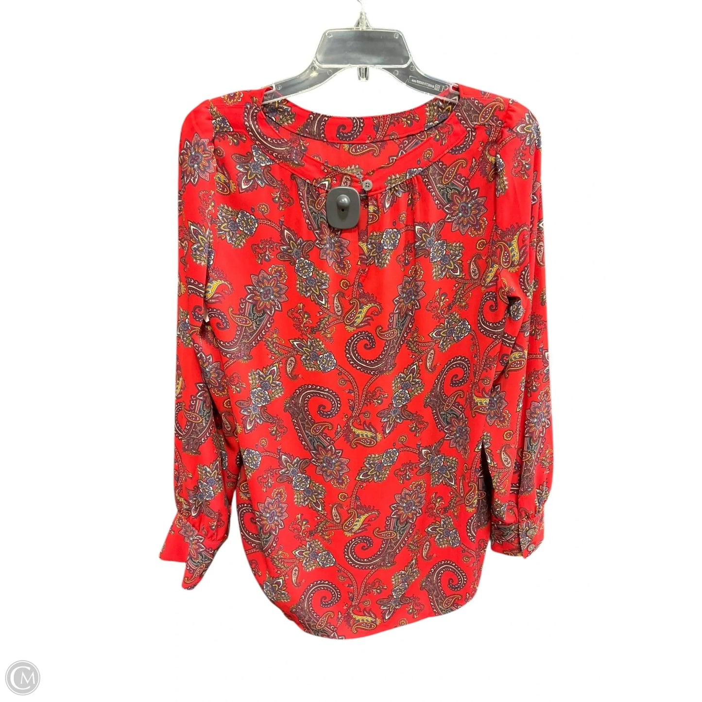 Top Long Sleeve By Loft In Red, Size: S