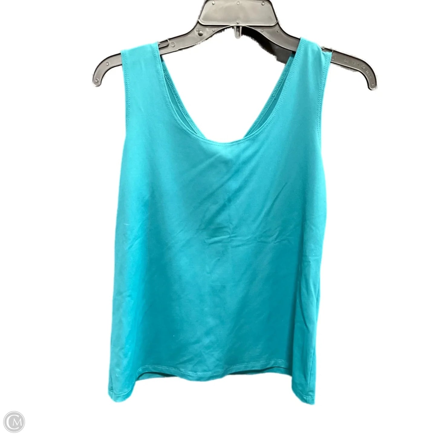 Top Sleeveless By Chicos In Blue, Size: M