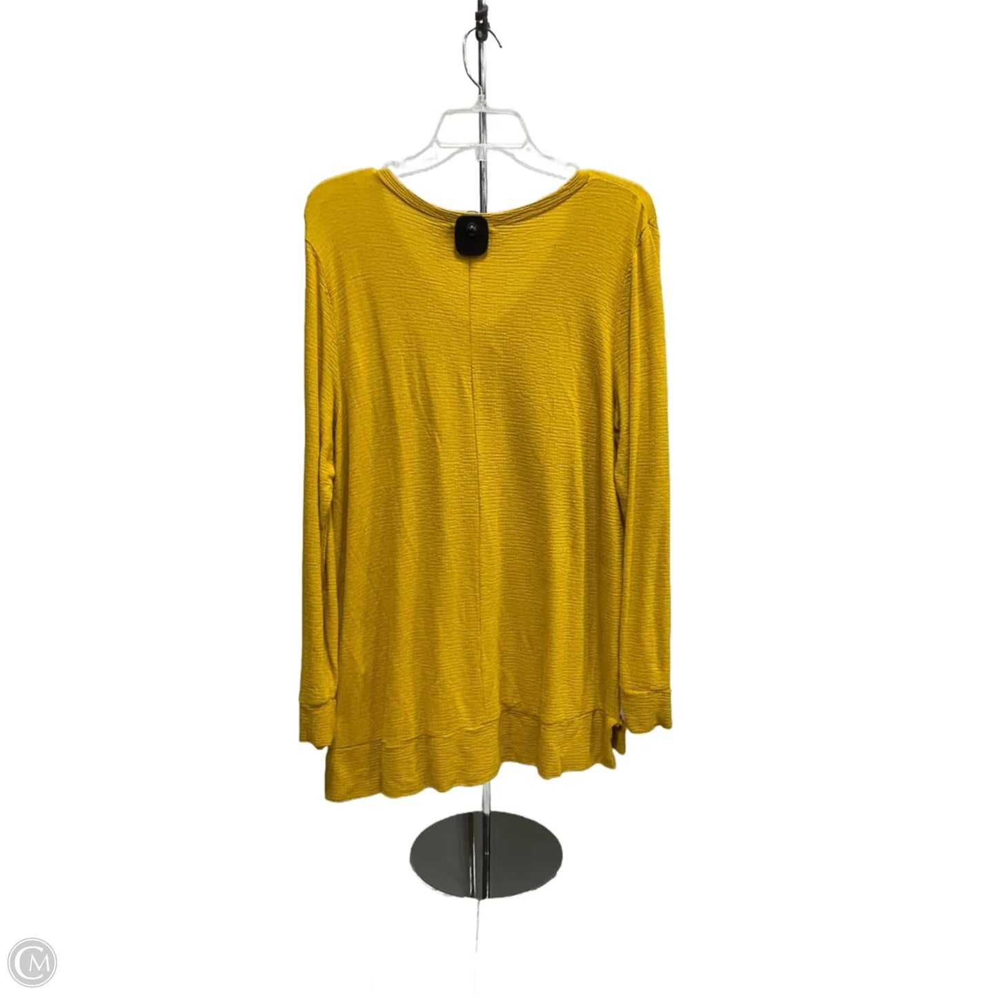 Top Long Sleeve By Adrianna Papell In Yellow, Size: L