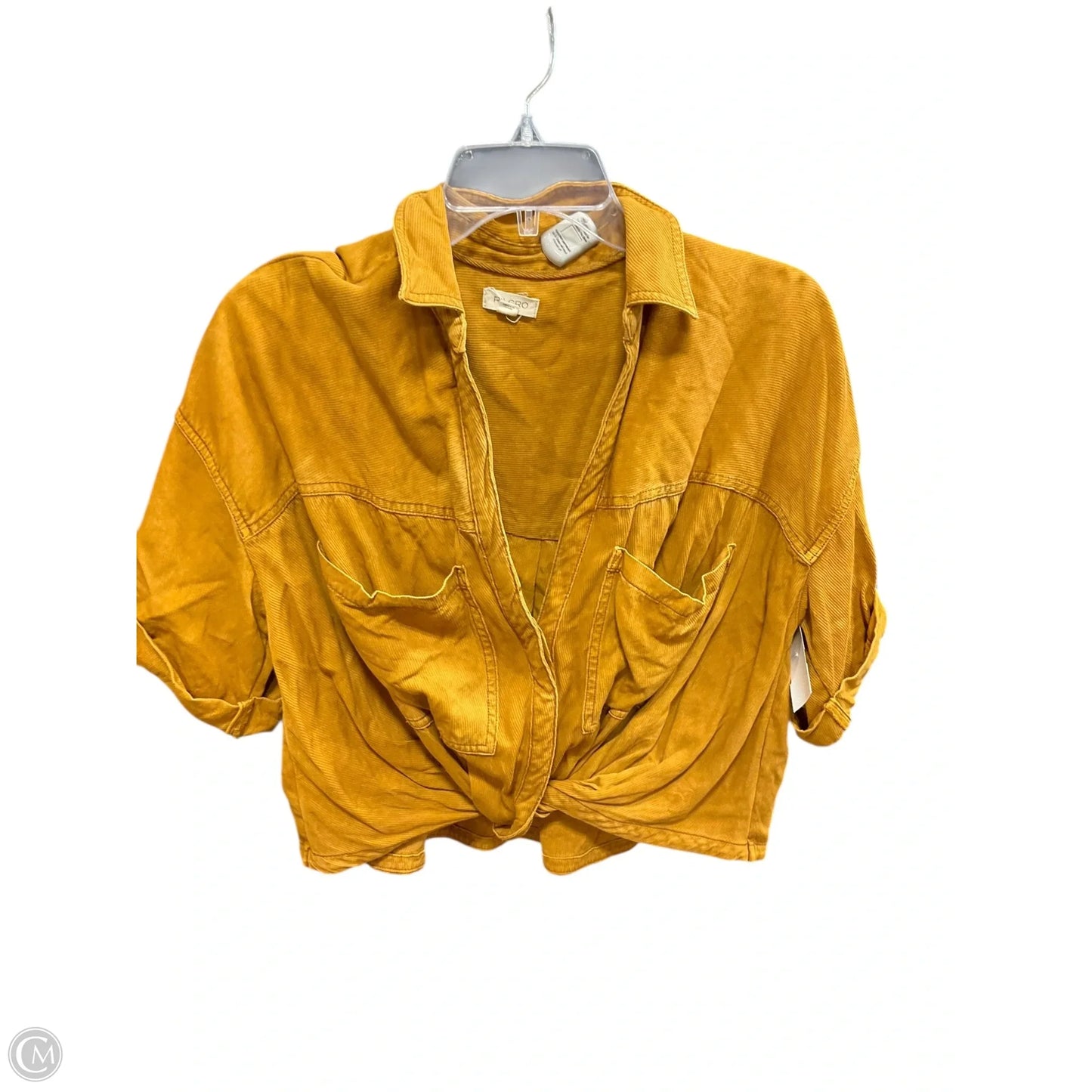 Top Long Sleeve By Pilcro In Orange, Size: S