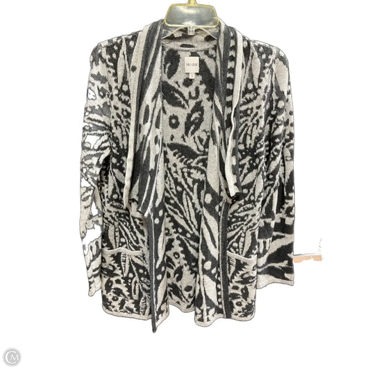 Cardigan By Nic + Zoe In Black & Grey, Size: M