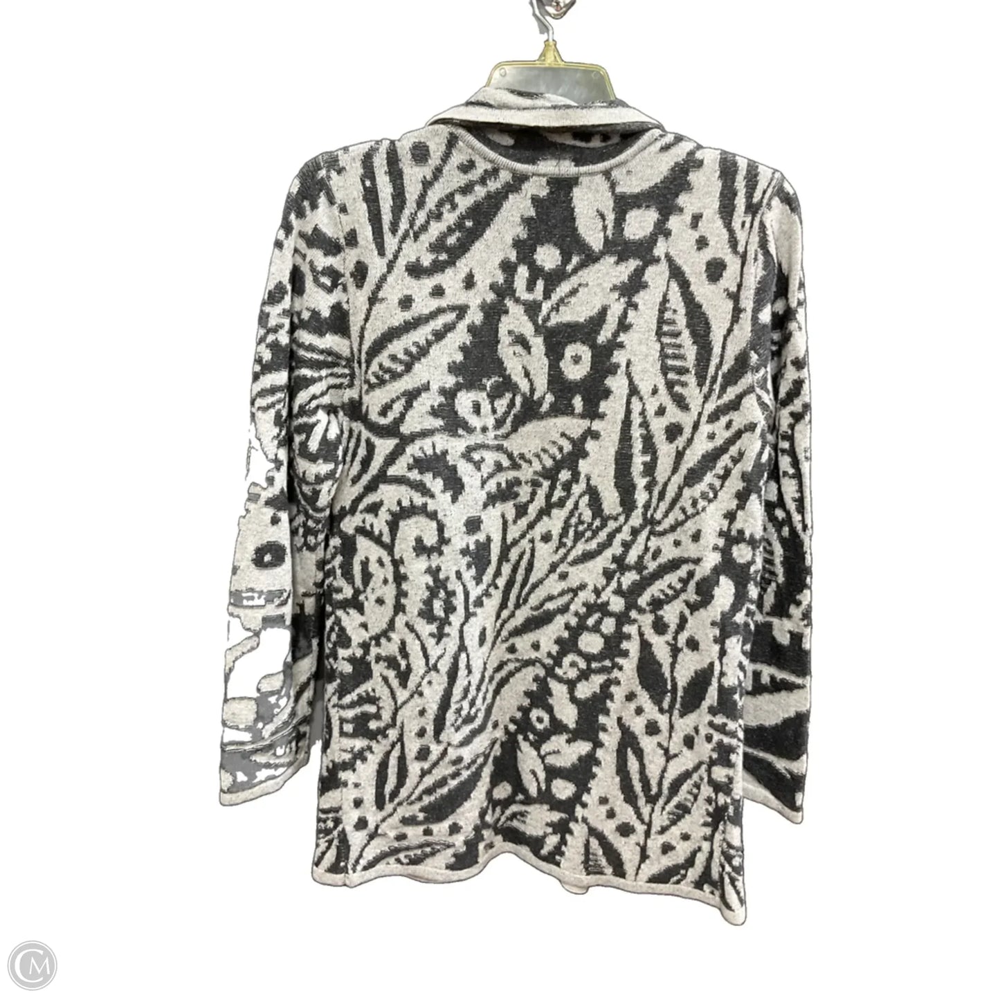 Cardigan By Nic + Zoe In Black & Grey, Size: M