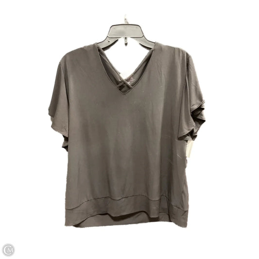 Top Short Sleeve By Chicos In Black, Size: Xl