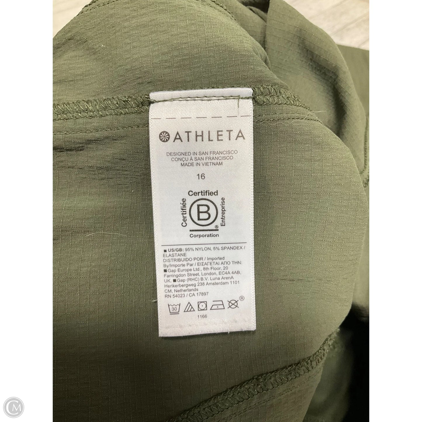 Athletic Pants By Athleta In Green, Size: 16