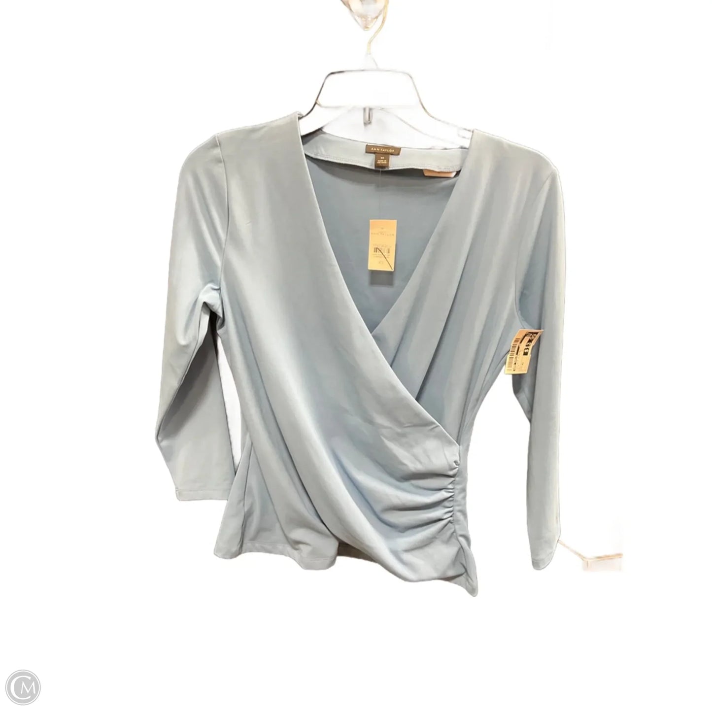 Top 3/4 Sleeve By Ann Taylor In Blue, Size: Xs