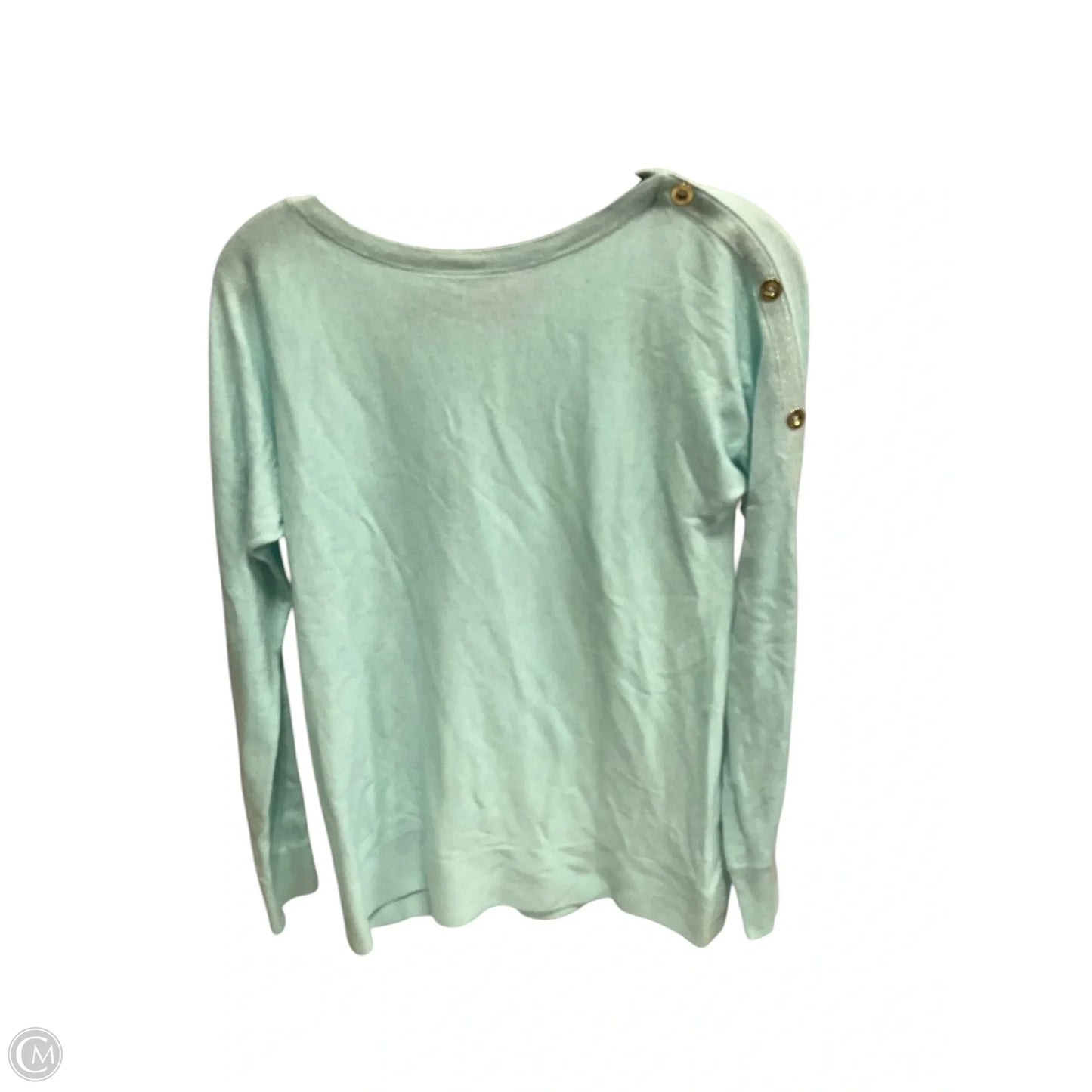 Top Long Sleeve Designer By Lilly Pulitzer In Blue, Size: S