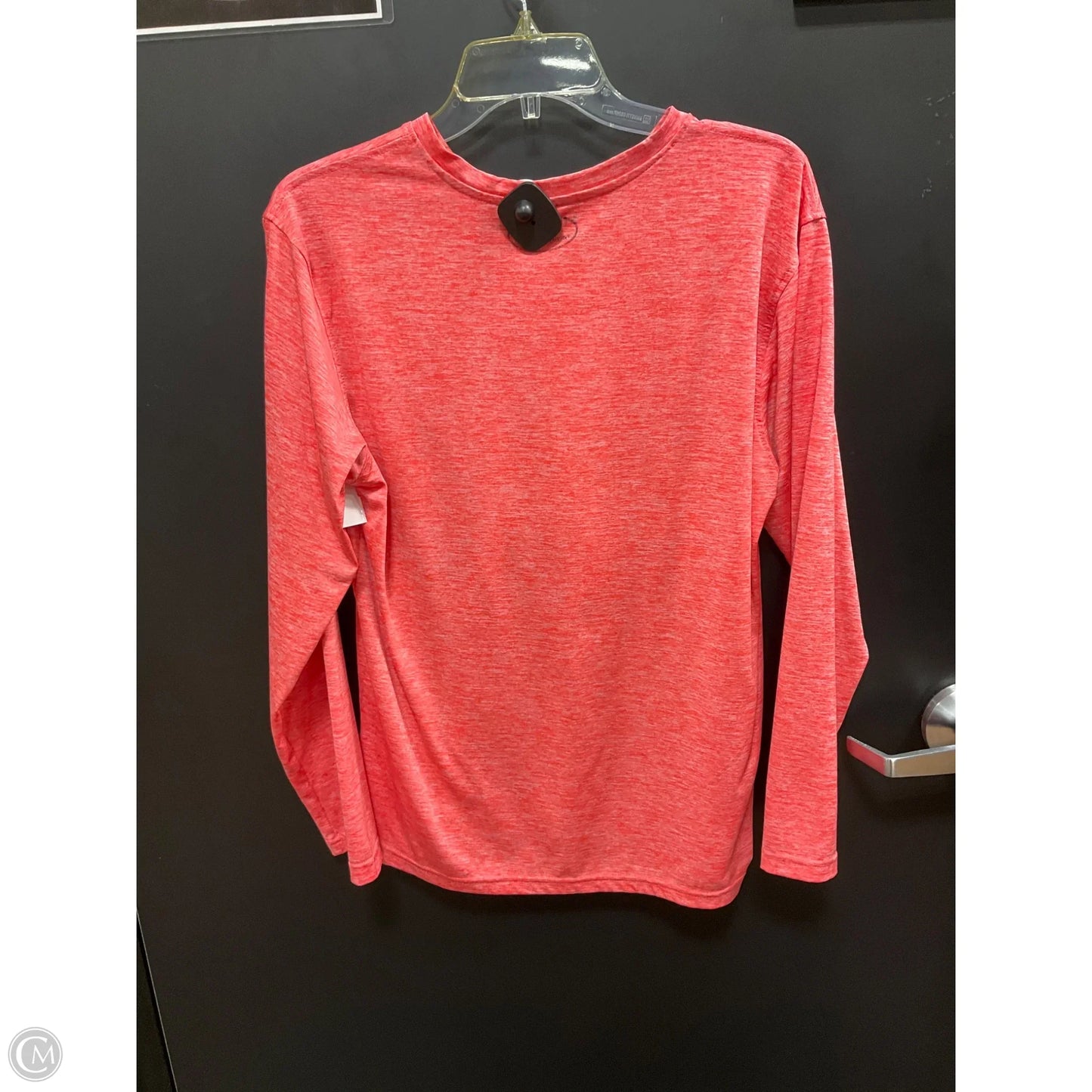 Athletic Top Long Sleeve Crewneck By Under Armour In Orange, Size: M