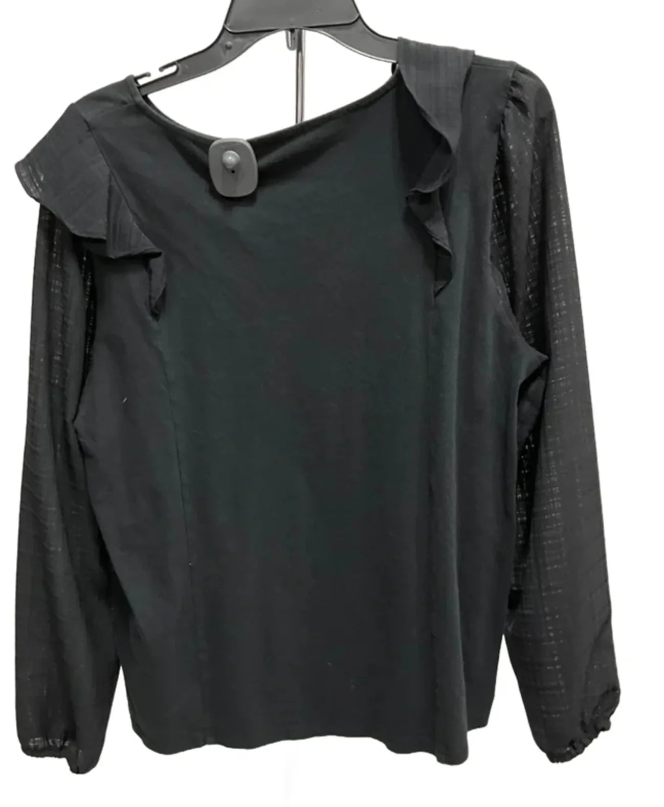 Top Long Sleeve By J. Crew In Black, Size: L