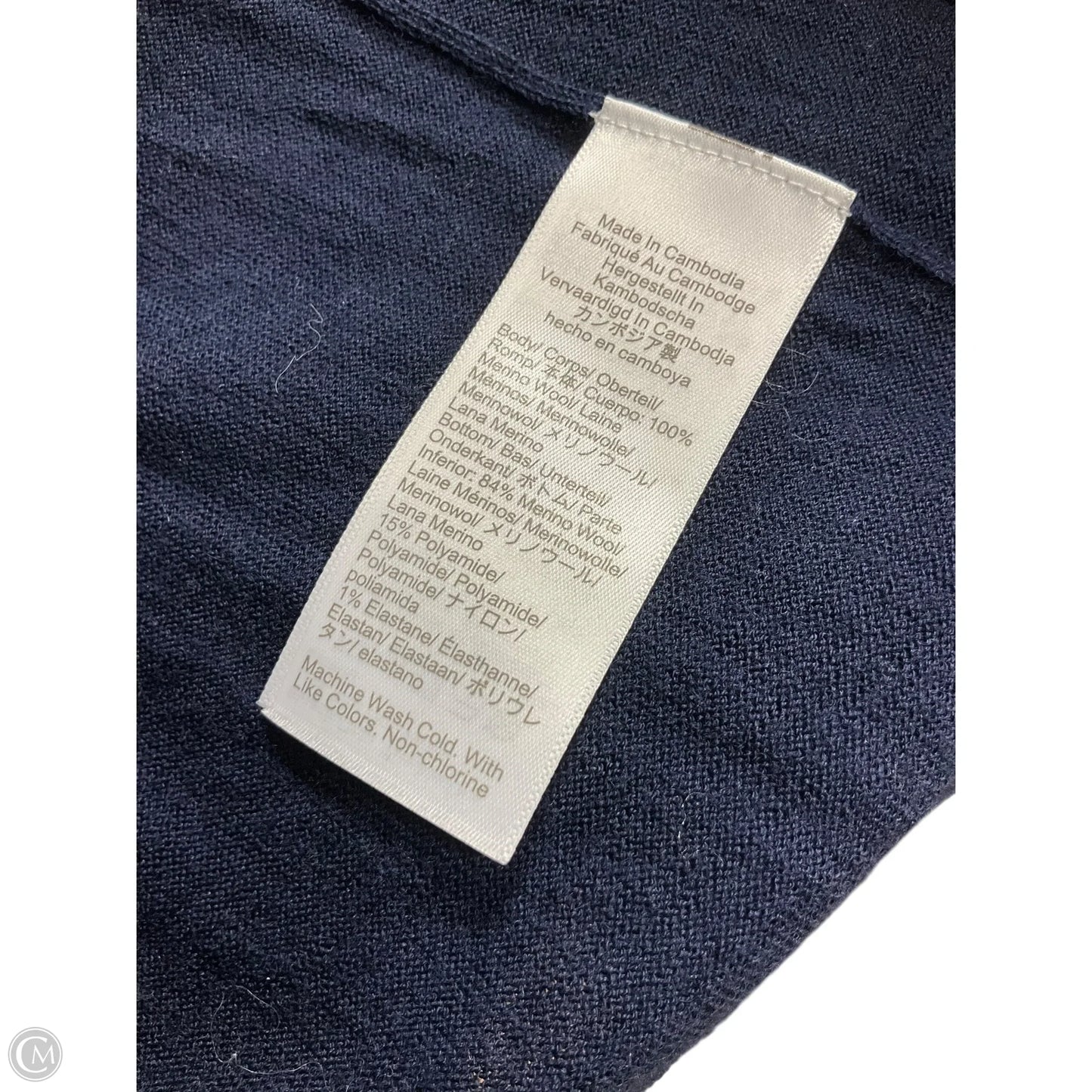 Top Long Sleeve Basic By J. Crew In Navy, Size: Xl