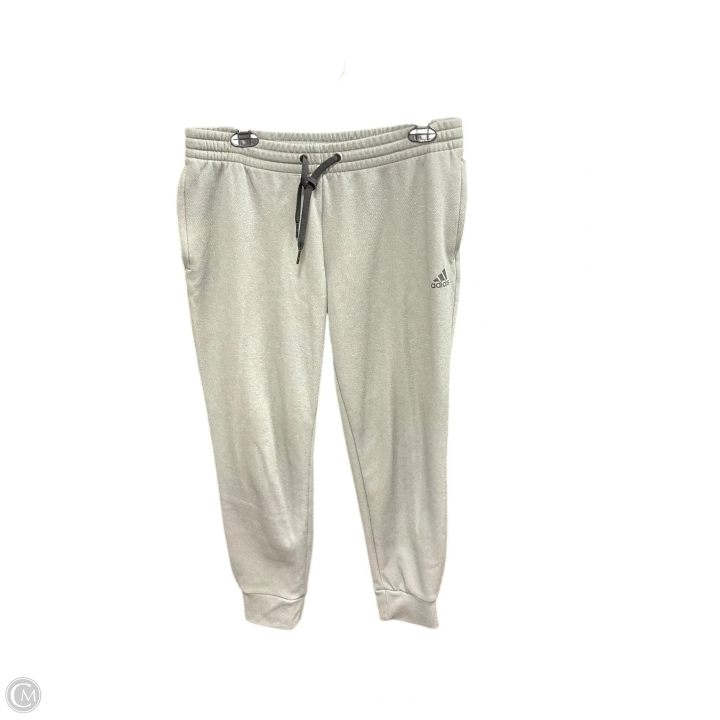 Athletic Pants By Adidas In Grey, Size: M