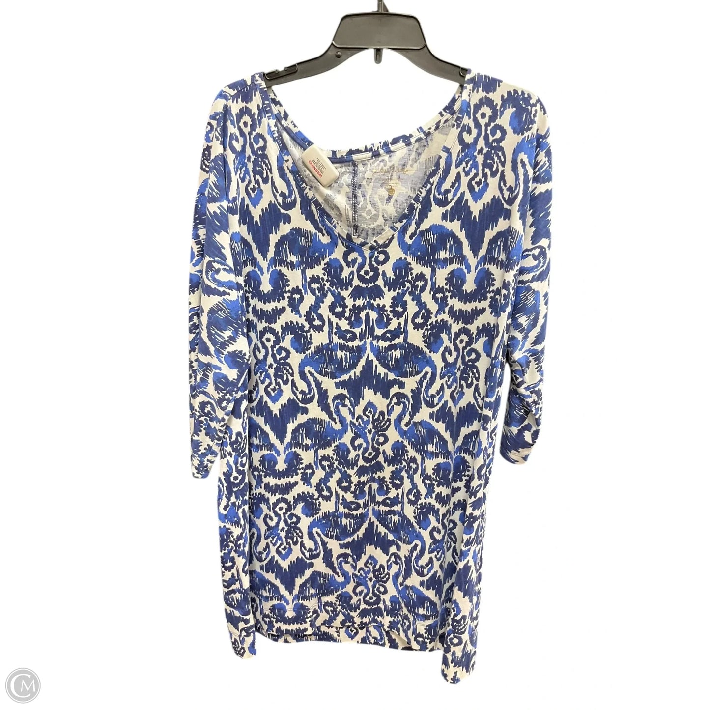 Top Long Sleeve Designer By Lilly Pulitzer In Blue, Size: Xl
