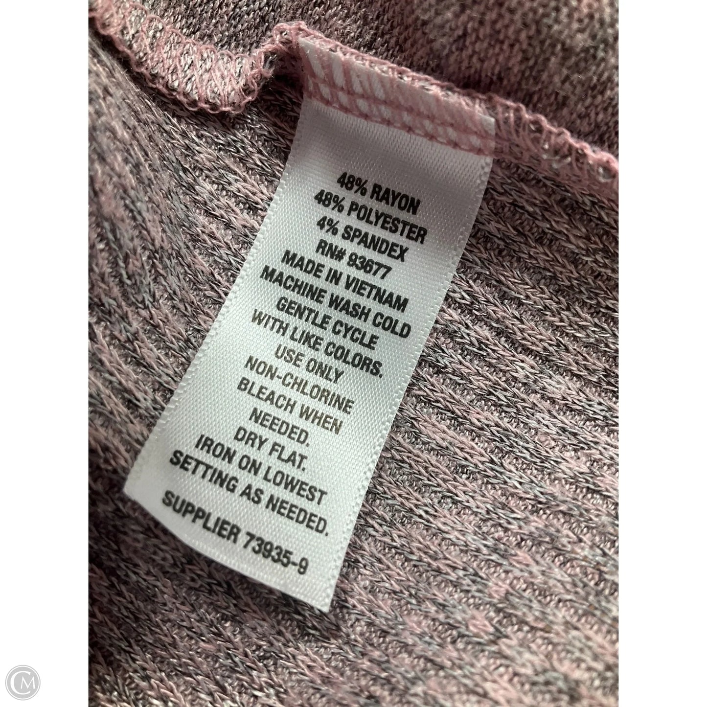 Top Long Sleeve By Ana In Pink, Size: M