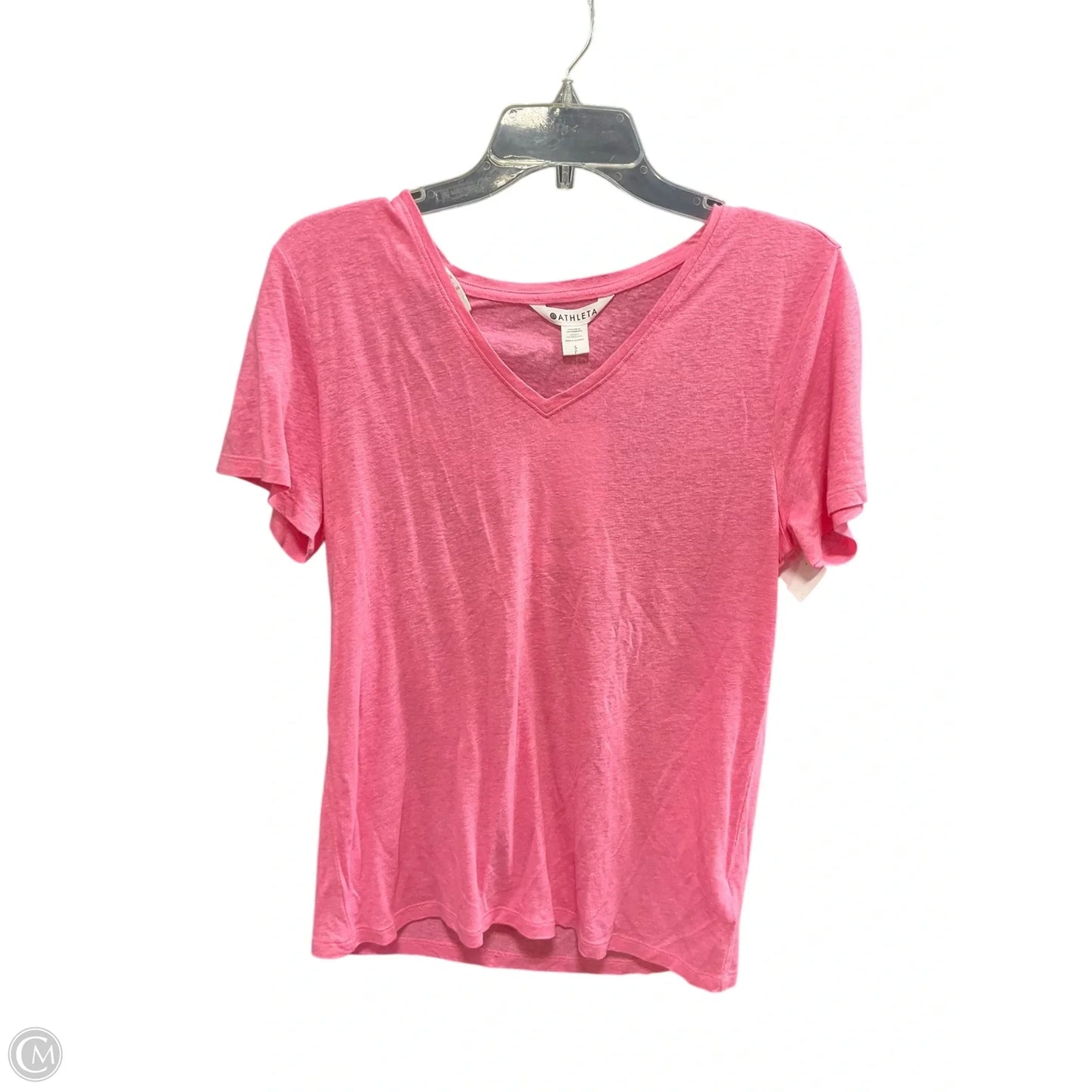 Athletic Top Short Sleeve By Athleta In Pink, Size: S