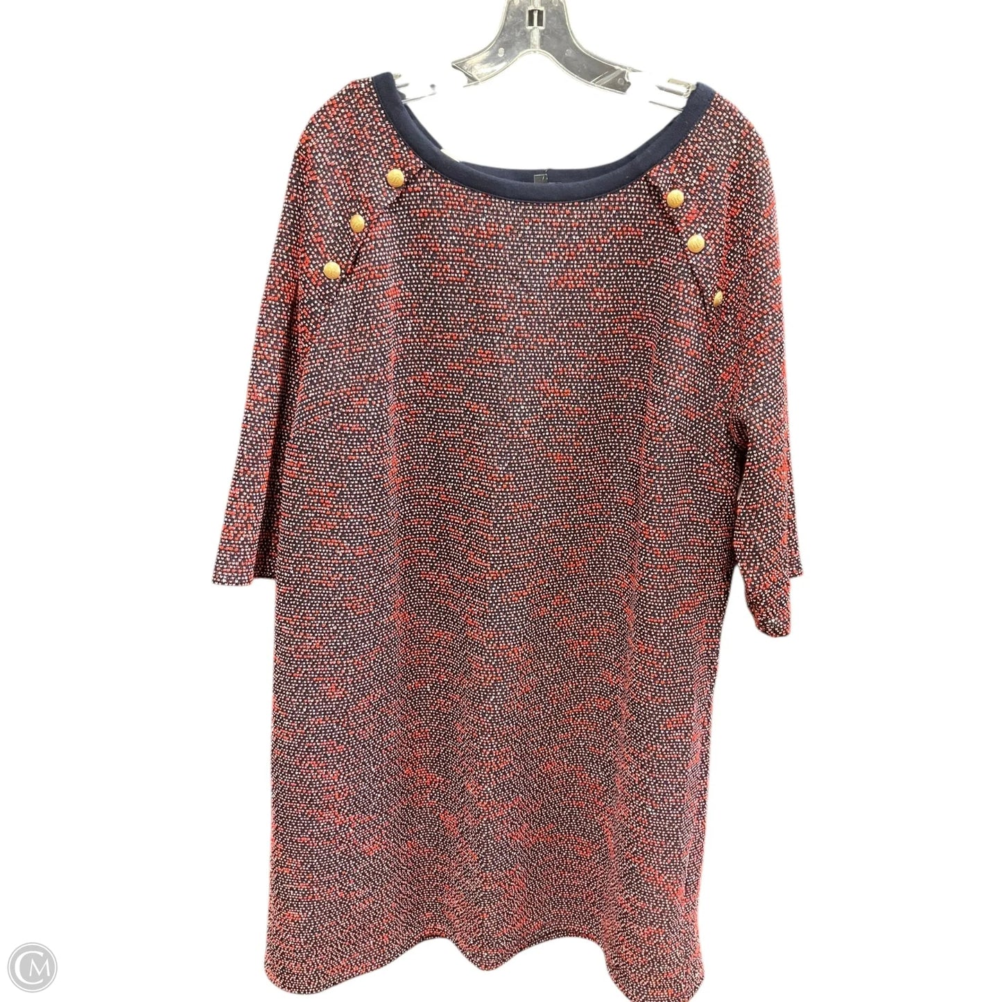 Dress Casual Short By Talbots In Blue & Red, Size: 2x