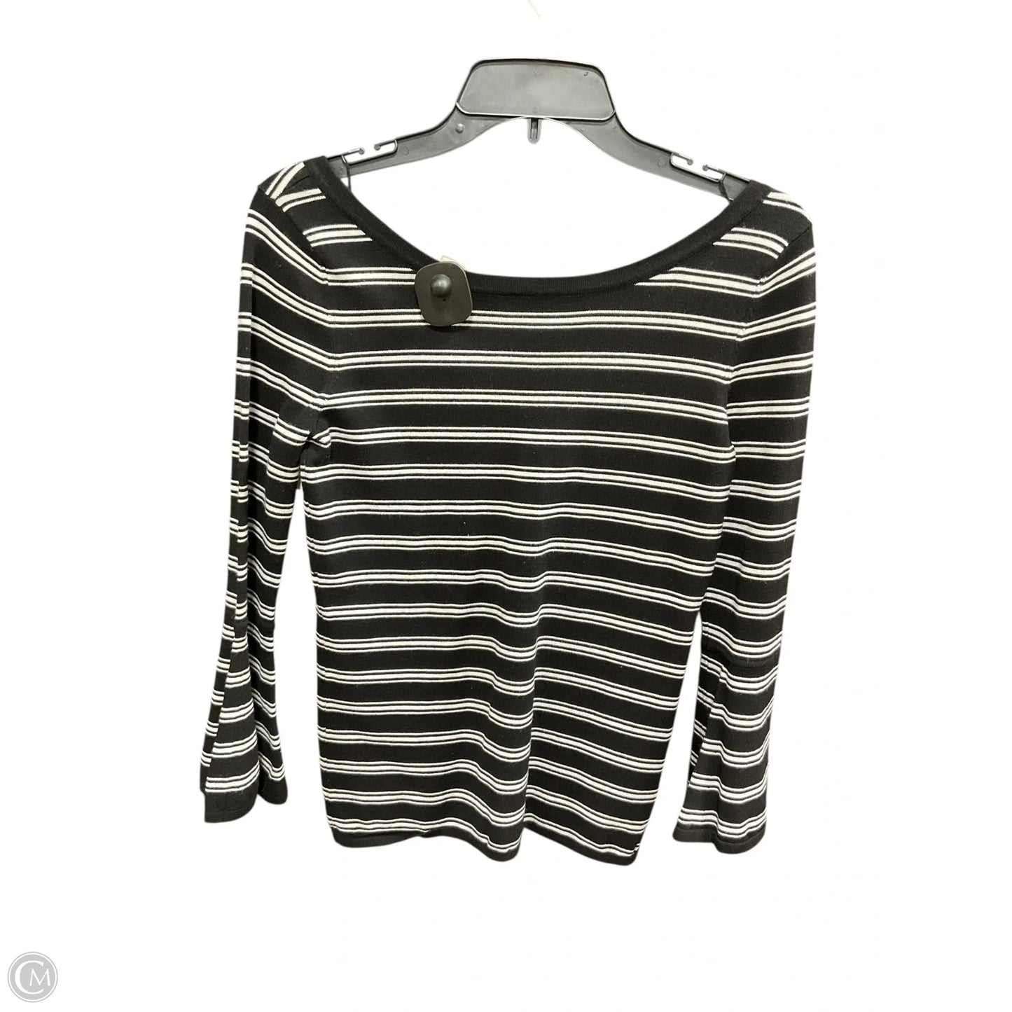 Top Long Sleeve By White House Black Market In Striped Pattern, Size: S