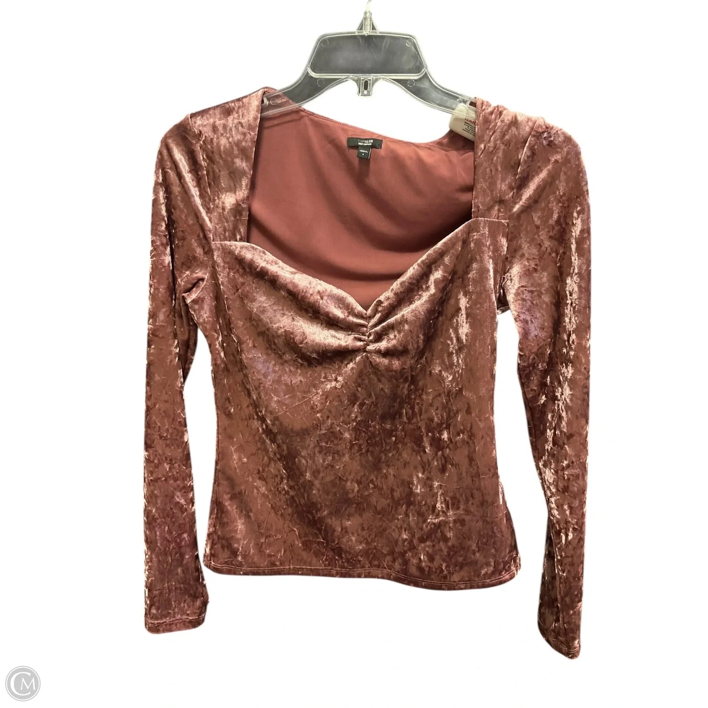 Top Long Sleeve By Express In Pink, Size: S