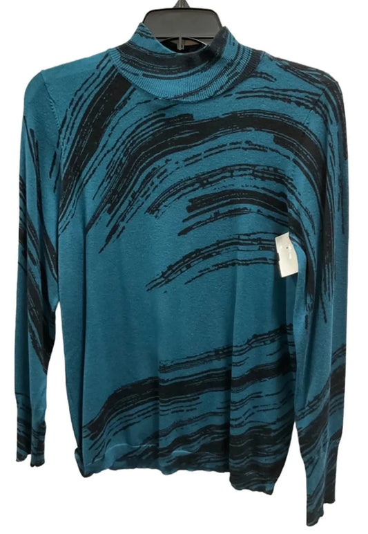 Top Long Sleeve By Chicos In Blue, Size: S