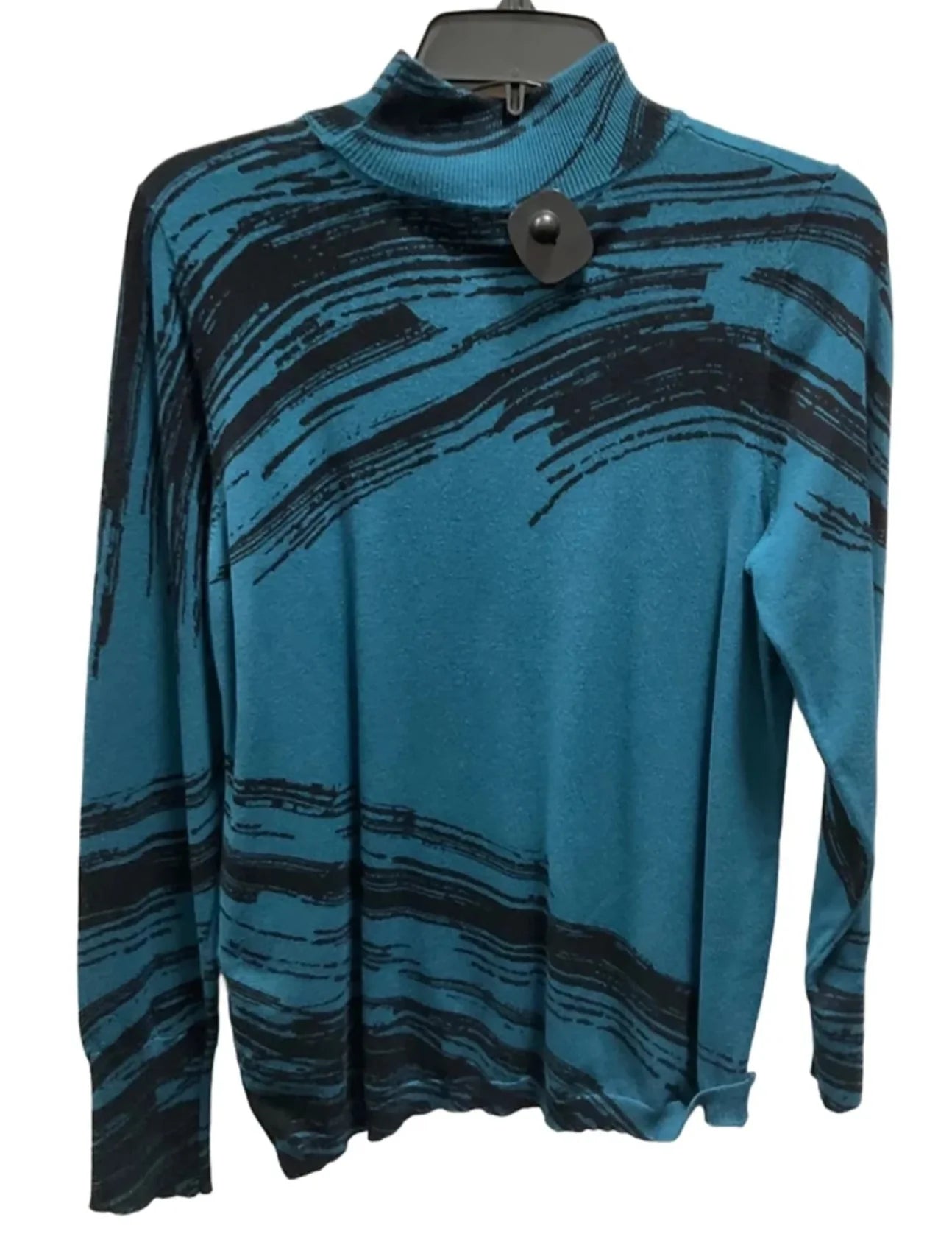 Top Long Sleeve By Chicos In Blue, Size: S