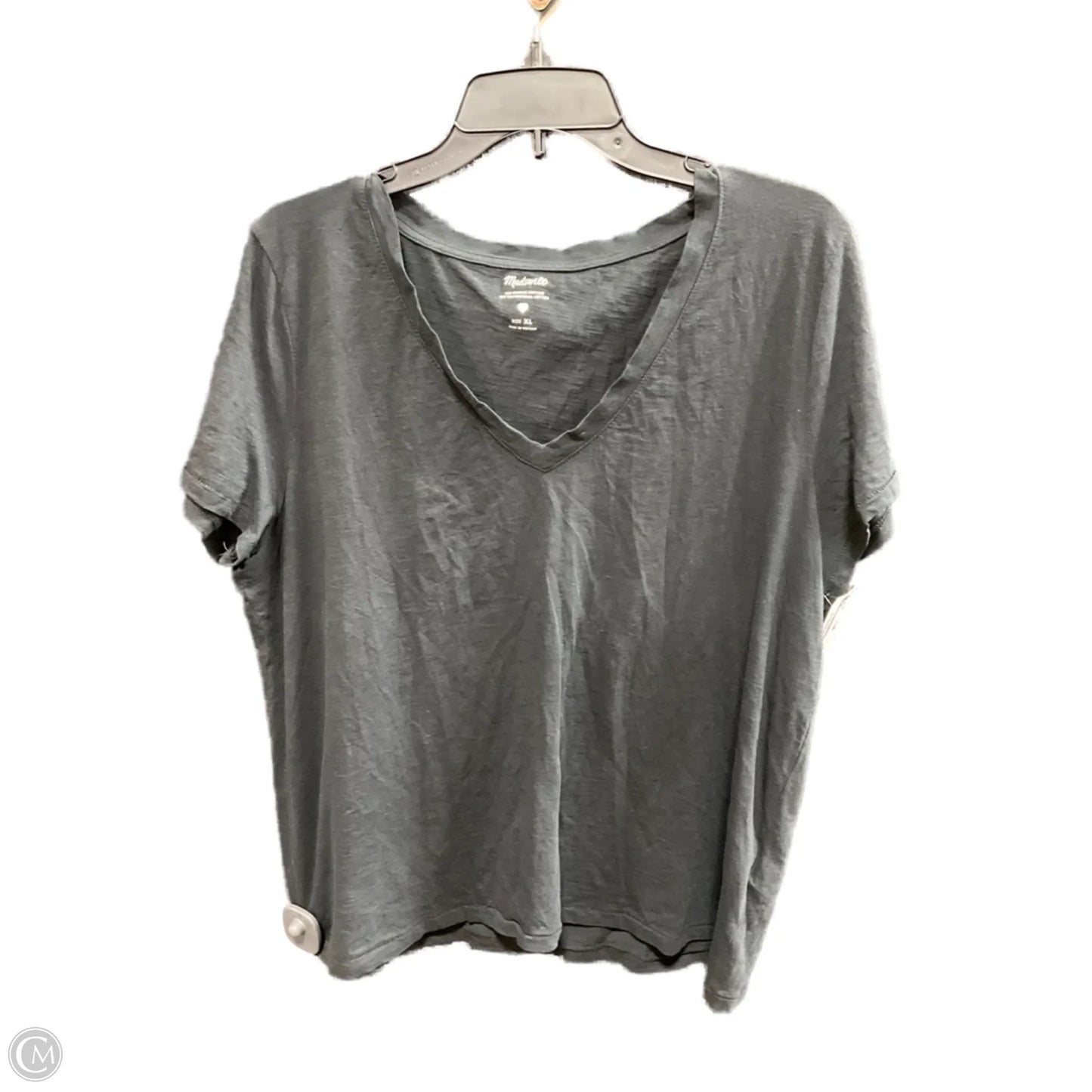 Top Short Sleeve By Madewell In Black, Size: Xl