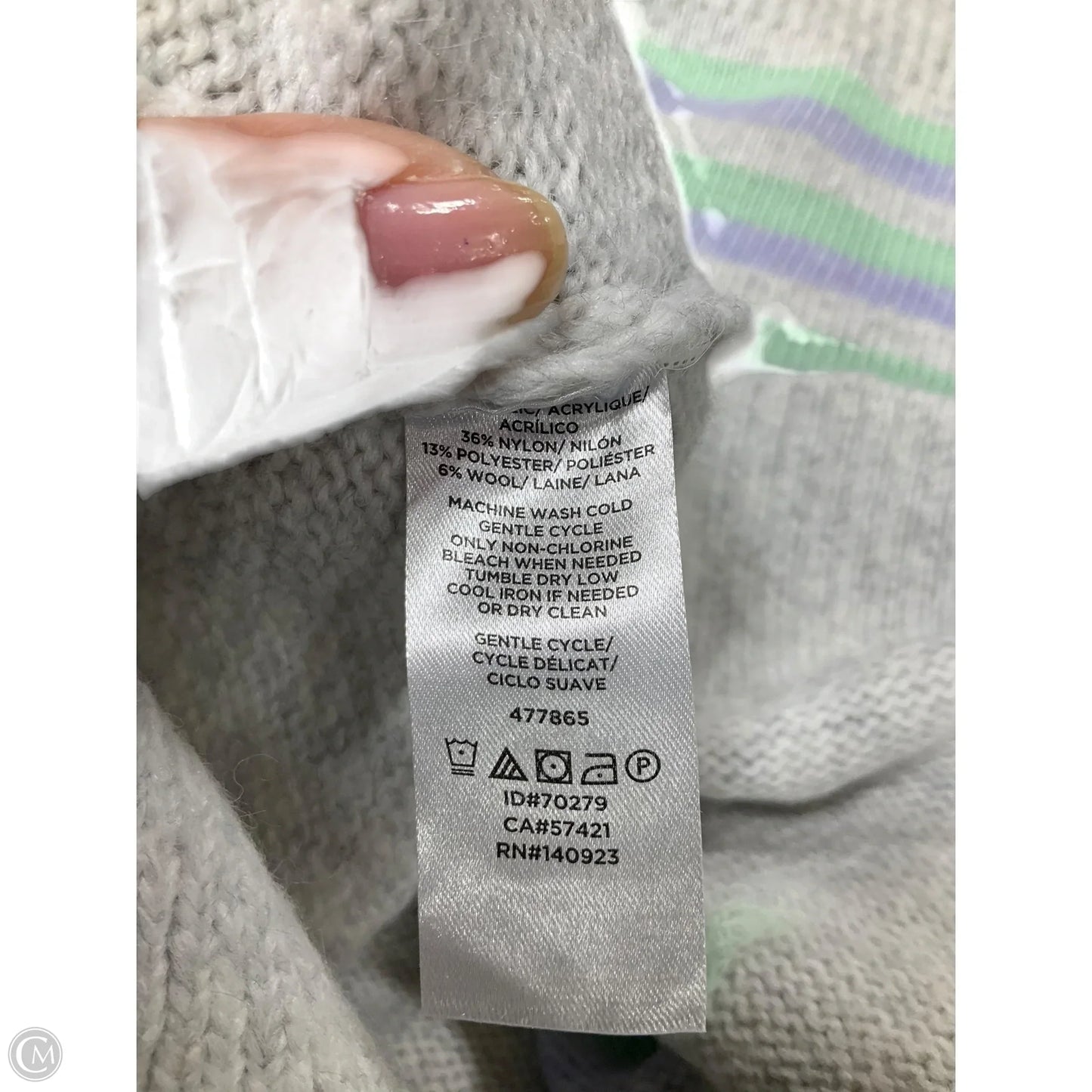 Sweater By Loft In Striped Pattern, Size: S