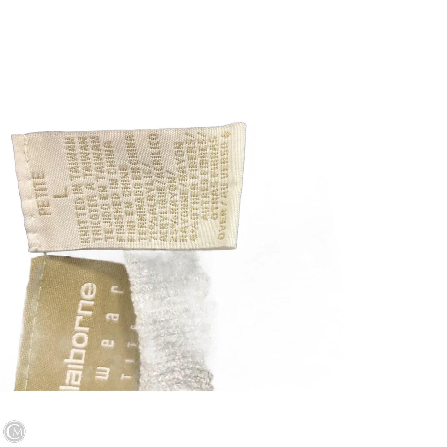 Sweater By Liz Claiborne In Striped Pattern, Size: L