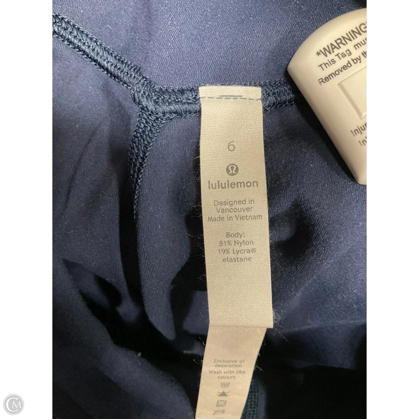 Athletic Capris By Lululemon In Navy, Size: 6