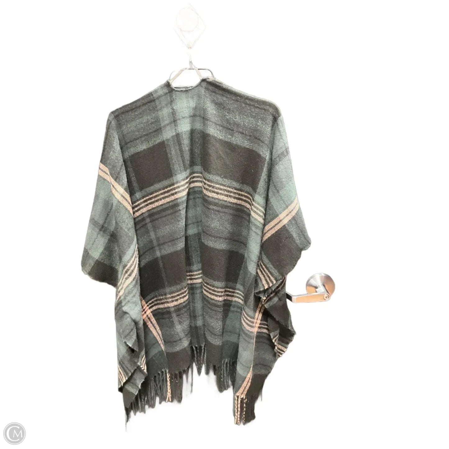 Shawl By Universal Thread In Black & Green, Size: Osfm