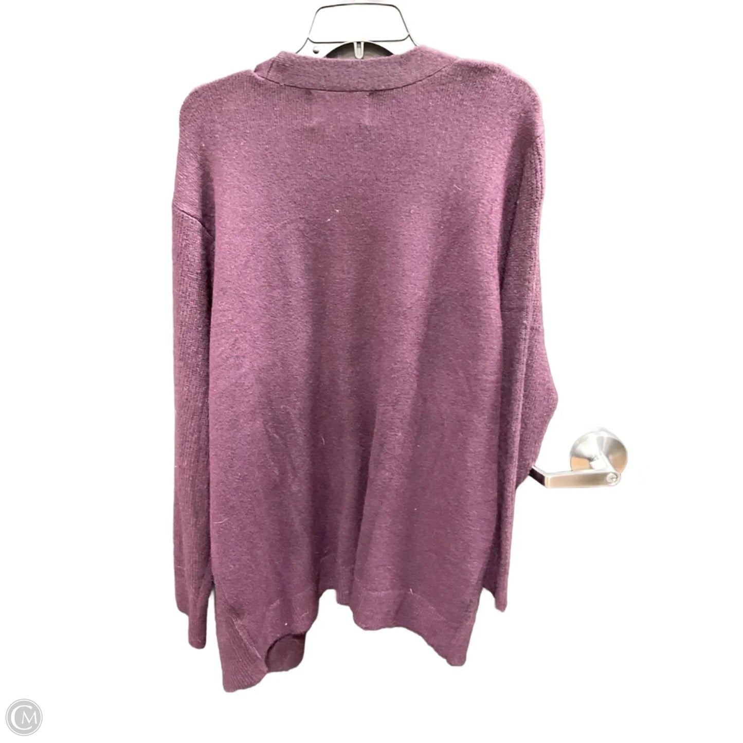 Cardigan By Calvin Klein In Purple, Size: Xxl