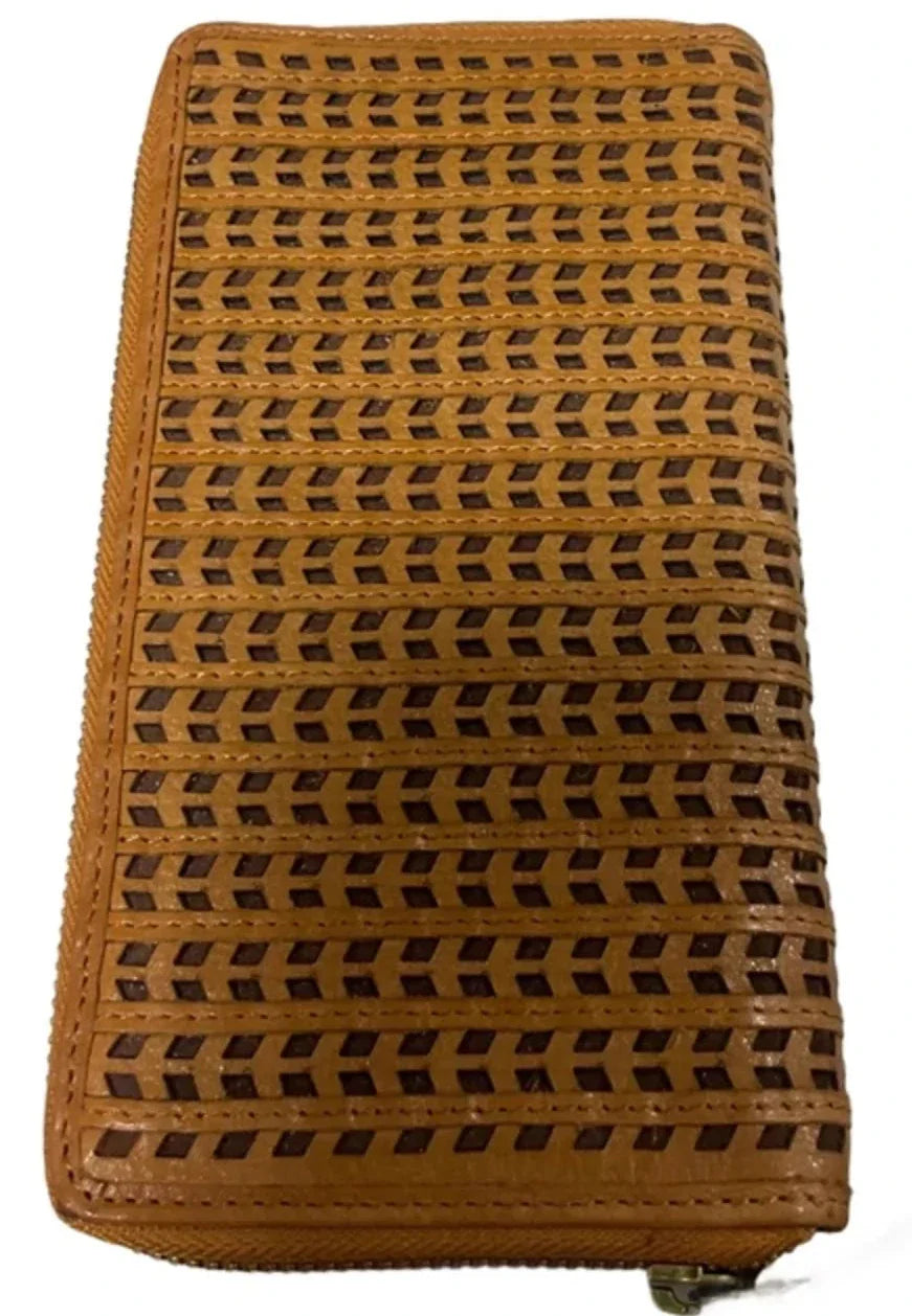 Wallet Leather By Cme, Size: Large