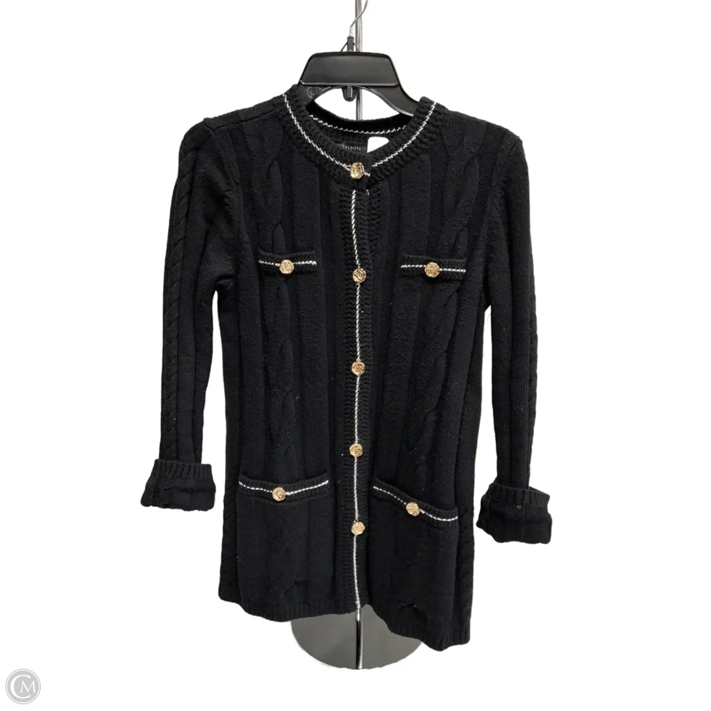 Cardigan By Talbots In Black, Size: Sp